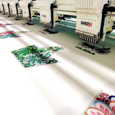 China High performance 15 Heads Double Sides Flat Embroidery Machine for sale