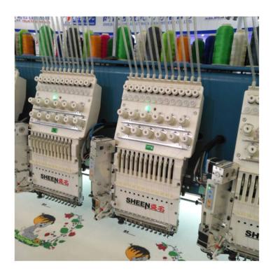 Κίνα 12 color 18 heads high speed 1200rpm embroidery machine for garments embroidery προς πώληση