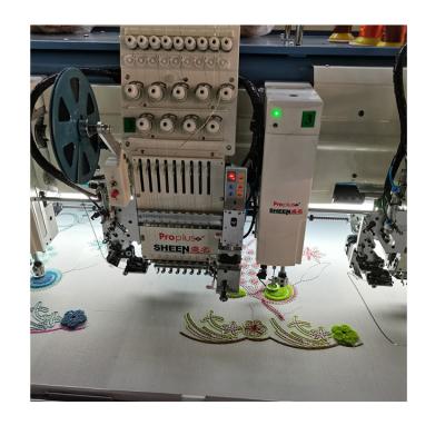 China Mixed type Chenille & Chainstich embroidery machine with sequin and cording device for sale