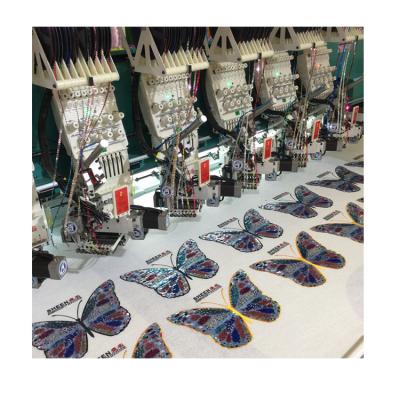 China Multicolor 8 color sequin embroidery machine Dahao computer for sale