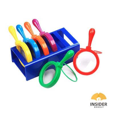 China Chassis Research Children's Magnifying Glass With Bracket For Exploring Nature Early Education Props Outdoor Outing Toys for sale