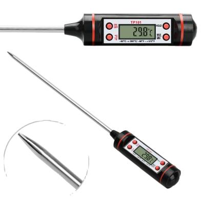 China Larger Long Screen TP101 Kitchen Food Probe Thermometer Digital BBQ Food Frying Oil Meat Thermometer 240*21*21mm for sale