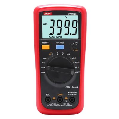 China Insider UT136B+ Digital Multimeter Capacitor Frequency Temperature Tube NCV Function Electrical Multimeter UT136B+ for sale