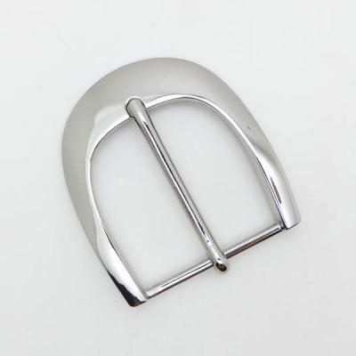 China Women Plain Oval Single Pin Buckle 40mm Western Zinc Alloy Belt Buckle for sale