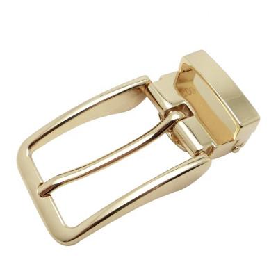 China New Nice Design Metal Plate Clip Pin Buckle 30mm Gold Metal Plate Belt Buckles For Women Men for sale