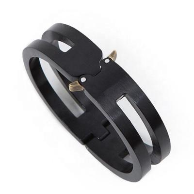 China Popular peak cutted quick release buckle fashion men men women all match aluminum quick release mechanism buckle bracelet for sale