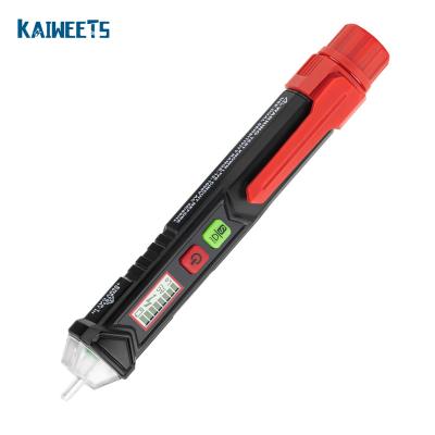 China Hot Sale AC Voltage KAIWEETS HT100 Non-contact Voltage Testing Tester With Dual Sensitivity Mode 12~1000V Voltage Tester Pen Type for sale