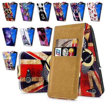 China Personalized sony z3 case cover , Printed PU Leather flip cell phone cases for sale