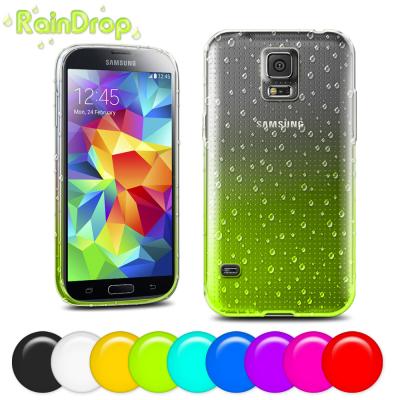 China Soft Tpu cell phone covers for samsung s5 , Raindrop design mobile phone covers for sale