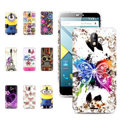 China Beautiful 5.0 inch printed Gel Tpu back Blu Phone Case with stand for Studio G for sale