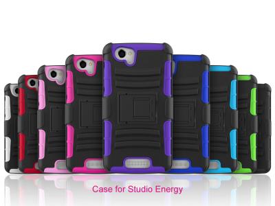 China Blu Studio Energy D810 Plastic Hard cell phone cases with stand function for sale