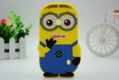 China Yellow Minion Type Cute Silicone Phone Cases Cover for Microsoft Lumia 520 525 for sale