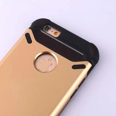 China Mobile phone slim protective case for iphone 6 6 plus with detachable colorful metal Armour for sale