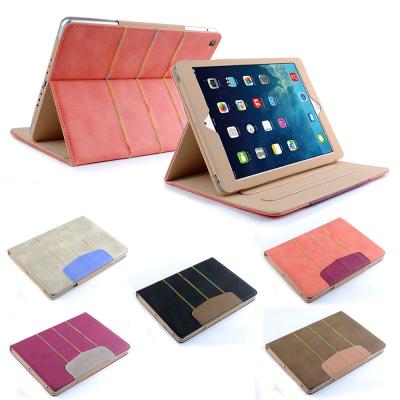 China Fashional Waterproof Leather Tablet Case Stand for Apple ipad air / ipad 5 for sale