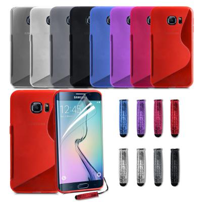 China Samsung Galaxy S6 Edge case cover , S - line TPU Bumper Silicon Protective Case for sale