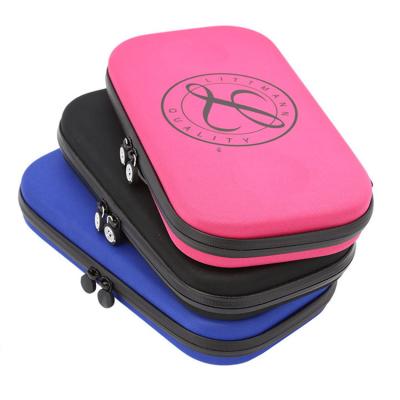 China Polyester+ EVA Household Stethoscope Waterproof EVA Storage Bag Case Portable EVA Brown Litmann Hard Case Shockproof Medical Carry 1 Year for sale