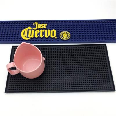 China Sustainable Custom Rubber Bar Drip Mat Hot Sell Silicone Counter Top Spill Mats for sale