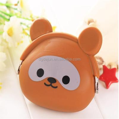 China Customized Children Cartoon Silicone Animal Coin Pouch Coin Bag Wallet Pouch Purse For Women And Man for sale