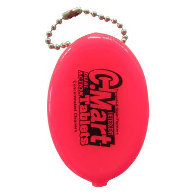 China Fashion Customized Silicone Coin Case PVC Coin Case Manufacturer Oval Round Oval Wallet Coin Purse for sale