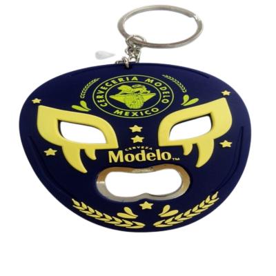 China Cute Viable Hot Selling PVC Cartoon Bottle Opener Custom Rubber Beer Opener Key Chain Opener With Magnet for sale