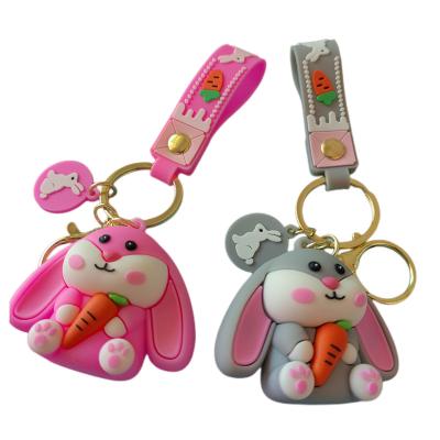 China New Custom Logo Custom Logo Key Chain Wholesaler Souvenir Gifts PVC Double Sided Key Chain for sale