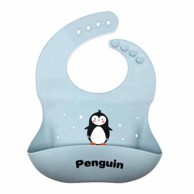 China Custom Made High Quality Soft Adjustable Washable Waterproof Silicone Girl Bibs BPA Baby Feeding Bibs Free Boy For Baby for sale