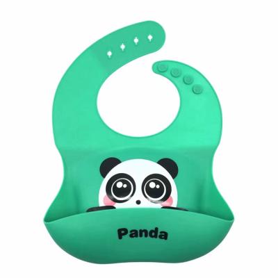 China Newest Hot Selling BPA Free Silicone Bib Baby Silicone Waterproof Can Be Customized Printing Baby Bib for sale