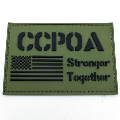 China Eco-friendly Custom Soft Rubber Patches Sustainable For Apparel And Badges Silicone Heat Transfer Rubber Patches For Hoodie for sale