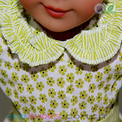 China green flower 18 inch american girl doll dress fit for american girl doll for sale