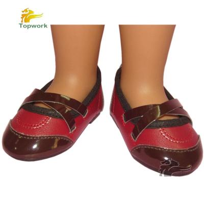 China Fashion PU Leather American Girl Doll Shoes Doll Accessories Elegant Doll Shoes 18 Inch for sale