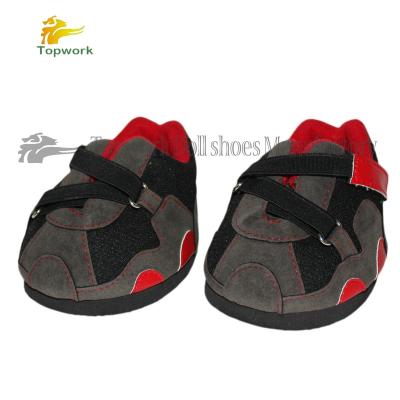 China Lovely cute and interesting gray teddy bear sports shoes back sneaker in toy shoes for sale