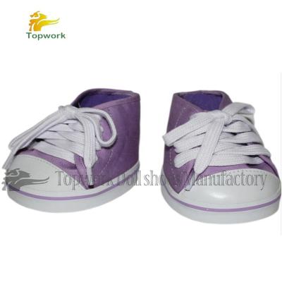 China Cute and Interesting Purple Canvas Teddy Bear Shoes in Toy Shoes for sale