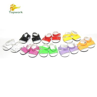 China American Girl Doll Shoes Cute Color Doll Sandals Slippers Fit For 18 Inch Doll for sale