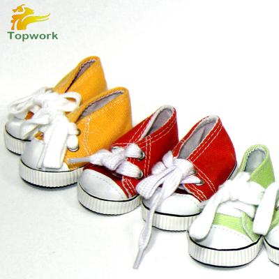 China Red Canvas Doll Casual Shoes 18 Inch Toy Shoes Girl Doll American Sneakers for sale