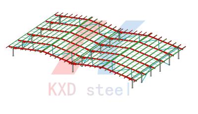 China Prefabricated Industrial Metal Warehouse Multi Span Structural Steel Beams And Columns for sale