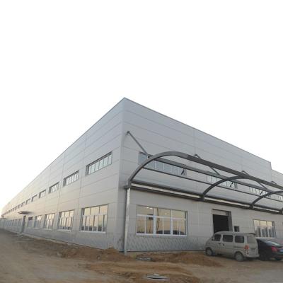 China PU Panel Steel Structure Building Steel Frame Food Processing Warehouse Workshop for sale