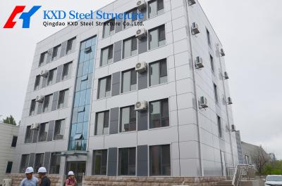 China PU Wall Panel Q345 Q235 Steel Frame Building With Galvanized C/Z Purlins for sale