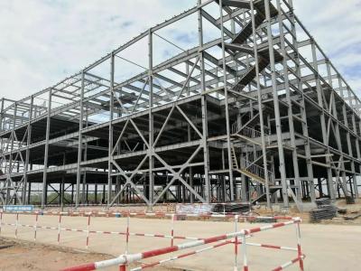 China Individuelle Stahlkonstruktion Industriebau Schule Büro Stahlhalle Bau zu verkaufen