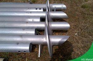 China Metal Helical Ground Anchors Galvanized Steel Anchor Bolt Helix Ground Screws for sale