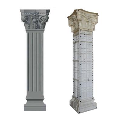 China Diameter 30cm plastic square concrete pillar decorative roman mold for sale for sale