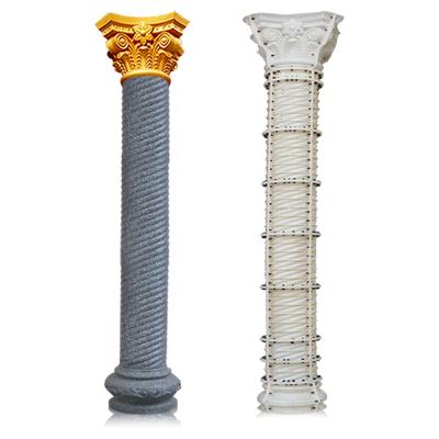 China Architectural Decoration Round Plastic Concrete Column Mold Pillar for sale