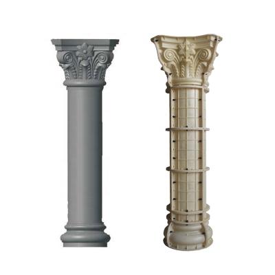 China Decoration Diameter 20cm Architectural Decorative Plastic Column Pillar Mold for sale