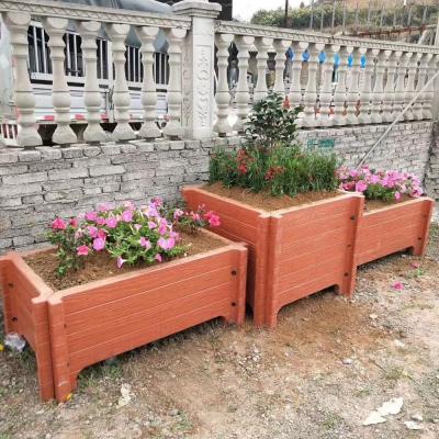 China Square Concrete Wooden Boxes Home/Garden/Hotel Decoration Decoration Garden Flower Pot Molds for sale