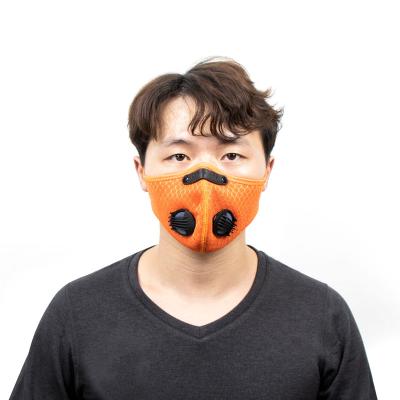 China Breathable Hot Selling Colorful Half-face Bicycle Riding Mask With Air Purifying Breathing Valve for sale