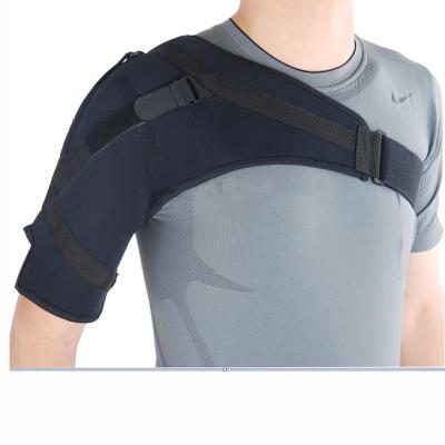 China Custom Sports Protective Logo Adjustable Neoprene Broken Shoulder Brace Support Belt for sale