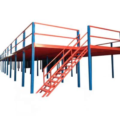 China Corrosion Protection Industrial storage steel platform warehouse attic loft mezzanine floor platform manufacturer for sale