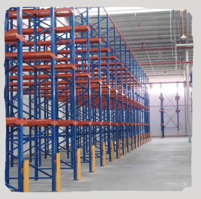 China Corrosion Protection Heavy duty entry type shelves corridor type pallet shelves for sale for sale