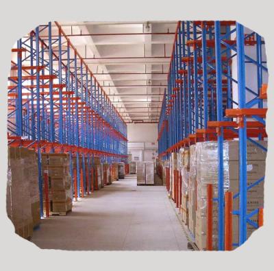 China Corrosion Protection Highly Efficiency Industrial Warehouse Storage Drive In Pallet Racking System for sale