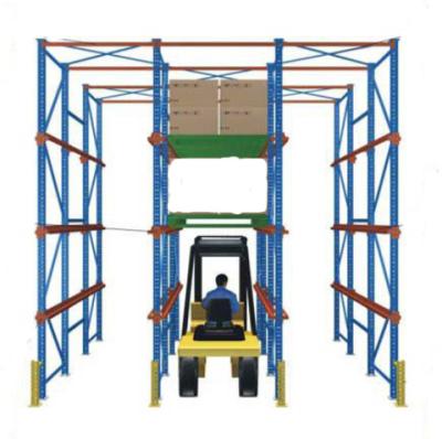 China Corrosion Protection Highly efficiency Pallet Racking System Drive In Metal Shelves for warehouse for sale