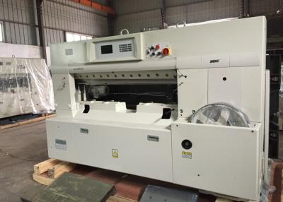 China single hydraulic Worm gear drive Double guide guillotine paper cutting machine for sale